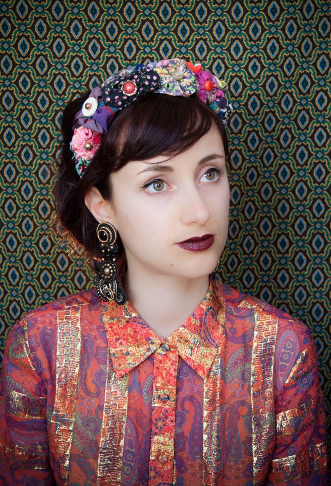 Dissident Sheep bijoux brodés pièces uniques Boucles Solade 3