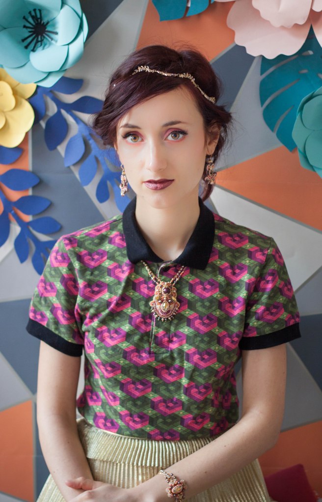 Dissident sheep bijoux brodés haute couture - collection Avril 18 Manhattan Jeanne bis