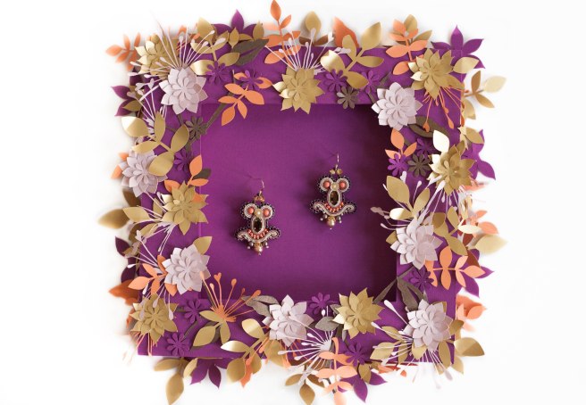 Dissident sheep bijoux brodés haute couture - collection Avril 18 Manhattan Miracle Earrings 2